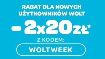 2x20 zł z kodem WOLTWEEK